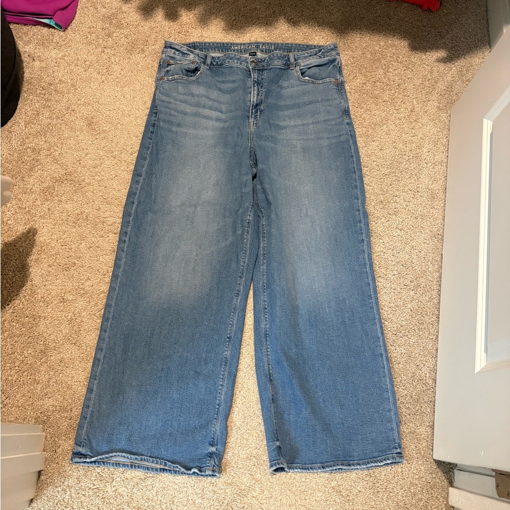 American Eagle Outfitters Light Blue Flare Jeans